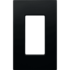 Control4® Contemporary 1 Gang Essential Faceplate - Midnight Black 