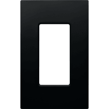 Control4® Contemporary 1 Gang Essential Faceplate - Midnight Black                                                             