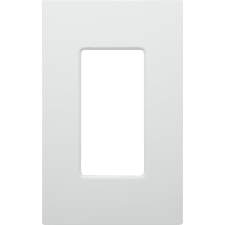 Control4® Contemporary 1 Gang Essential Faceplate - Snow White