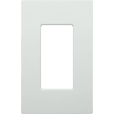 Control4® Contemporary 1 Gang Essential Faceplate - White                                                                      