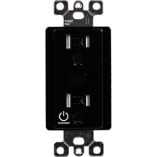 Control4® 120V Receptacle Outlet Switch - Black 