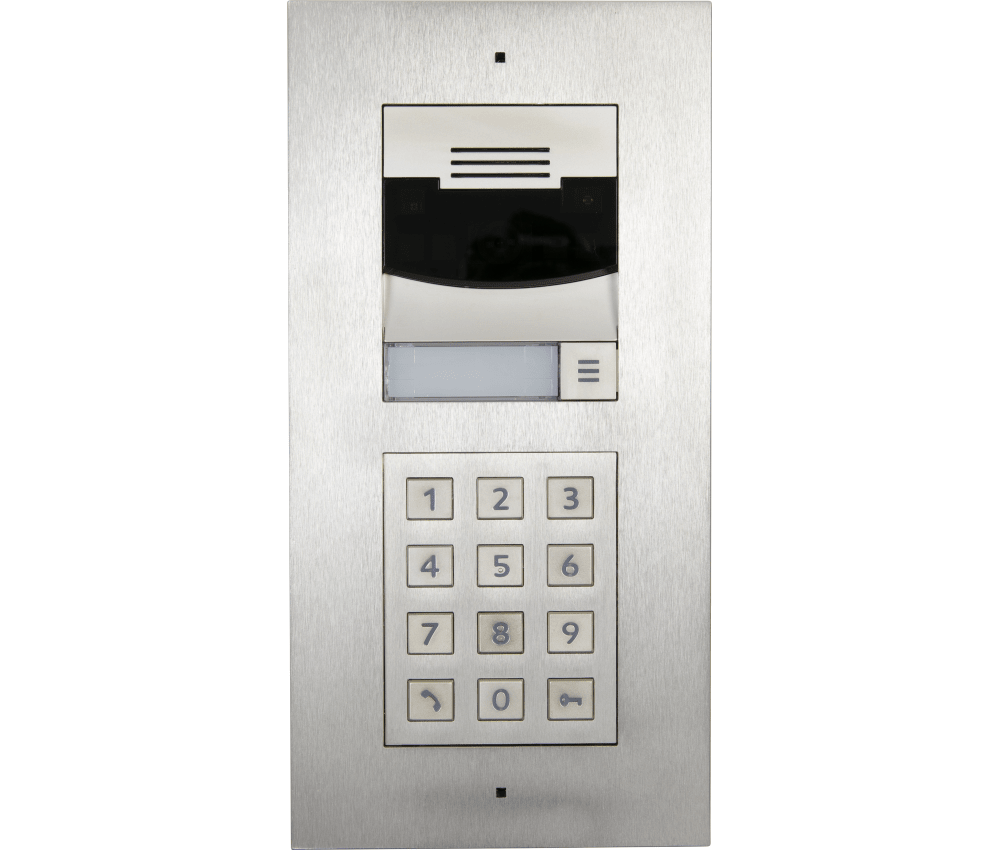 Control4® DS2 Door Station Flush Mount Bundle with Keypad Brushed