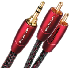 AudioQuest Golden Gate Analog Audio Interconnect Cable 3.5mm-RCA – 1m (3.3 ft) | 5-Pack 
