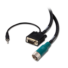 Binary™ EZ Runner VGA and 3.5mm Stereo Adapter Cable - 6 Ft (1.8 M) 