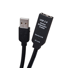 Binary™ USB 2.0 Type A-A Male to Female Extender Cable - 65.6 Ft (20 M) 