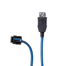 Binary™ USB 3.0 A Female to A Female Keystone Pigtail 