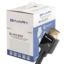 Binary™ B6 Series 4K Ultra HD Premium Certified High Speed HDMI® Cable with GripTek™ Box of 20 | 1.5m (5 ft) 