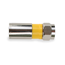 Binary™ F Male Compression Connector for RG6/U (Nickel | Bag of 20) 