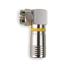 Binary™ F-Right-Angle Compression Connector for RG6 - Bag of 20 
