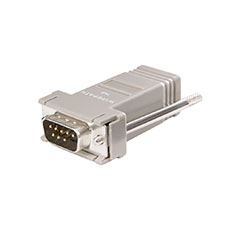 Wirepath™ DB9 Male to RJ45 Modular Adapter with Null Modem Pinout 