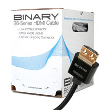 Binary™ B6 Series GripTek™ High Speed HDMI® Cable with Ethernet - Box of 40 | .7m (2.3 ft) 