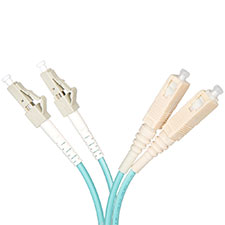 Wirepath™ SSF™ Duplex Multimode OM3 LC-SC Patch Cord - 1 Meter 