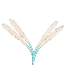 Wirepath™ SSF™ Duplex Multimode OM3 SC-SC Patch Cord - 1 Meter 