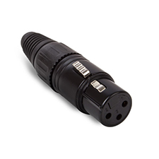 Wirepath™ 3-Pin XLR Connectors with Gold Plated Contacts - Female 