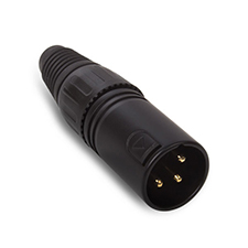 Wirepath™ 3-Pin XLR Connectors with Gold Plated Contacts - Male 