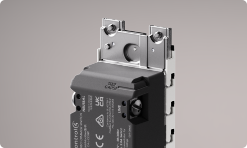 upclose image of the screw terminals of the Lux switch