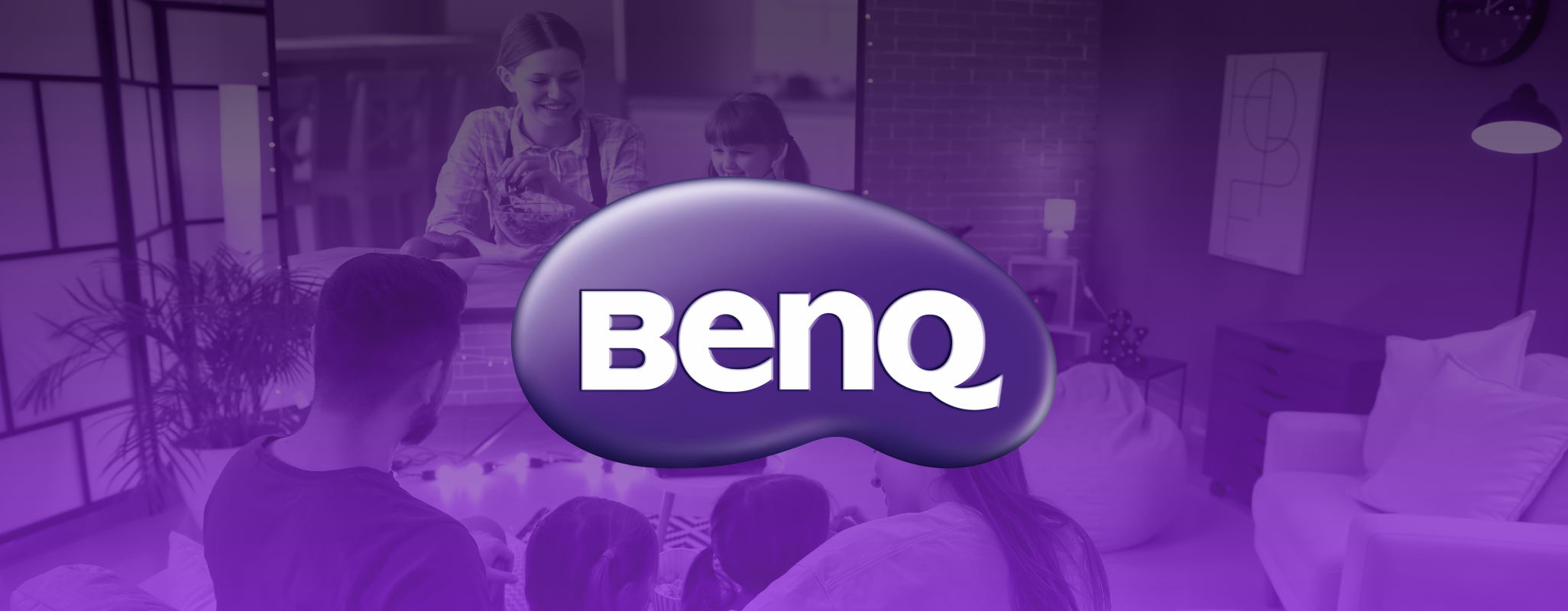 BenQ logo with projector