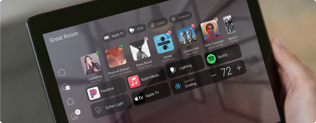X4 interface on mobile devices