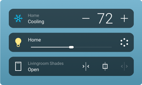 X4 interface on mobile devices