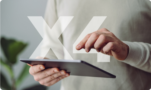 X4 interface on mobile devices