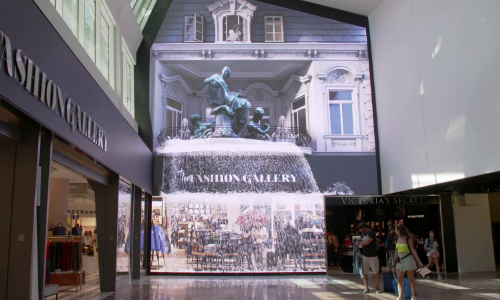 Digital signage in  a mall