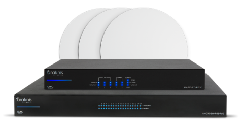 Family shot of Araknis routers and Waps