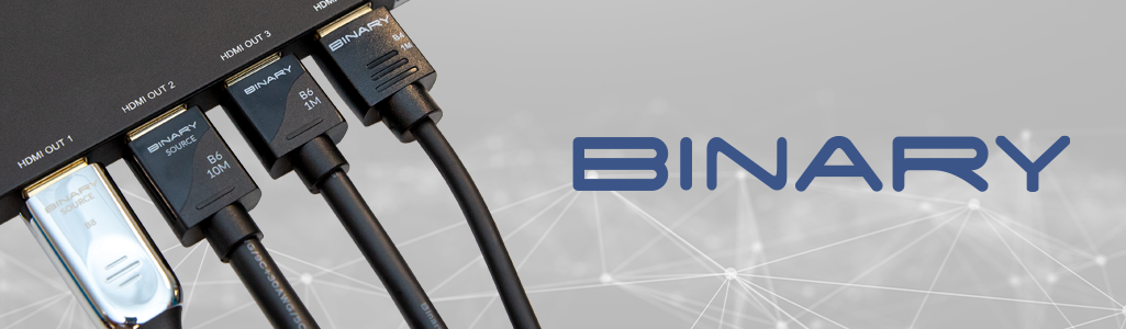 Binary cables plugged into device