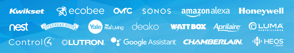 logo strip of brands that work with nest