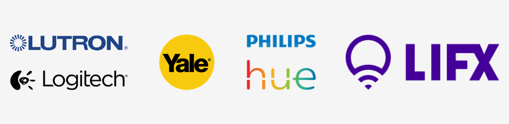 logo strip of brands that work with nest