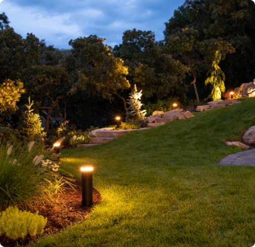 Radiance speaker in a garden