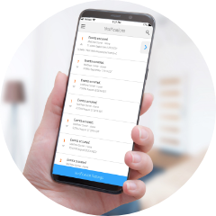 Iphone with the OvrC dashboard