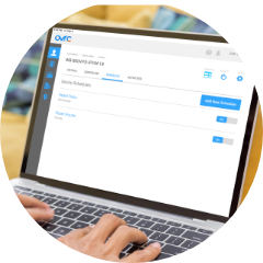 Laptop with the OvrC dashboard
