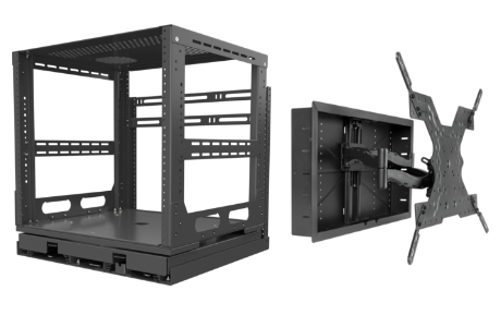 Strong rack and plastic enclosure