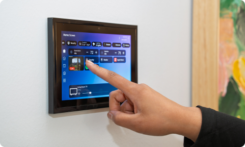 T5 touchscreen on wall