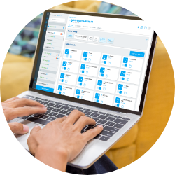 Laptop with the OvrC dashboard