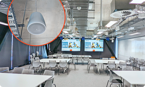 JBL InCeiling speakers in a dining space