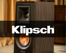 Klipsch speaker and logo