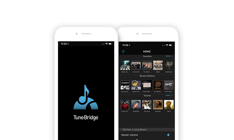 Iphones showing screenshots of the eAudioCast app