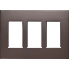 Control4® Contemporary 3 Gang Faceplate - Satin Nickel 