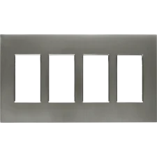 Control4® Contemporary 4 Gang Faceplate - Matte Stainless                                                                      