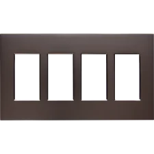 Control4® Contemporary 4 Gang Faceplate - Satin Nickel 