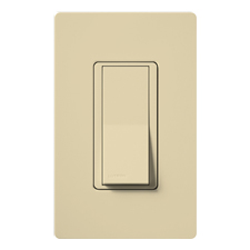 Lutron® Diva Dual-Voltage Single Pole Switch With Nightlight – (Ivory | Gloss)