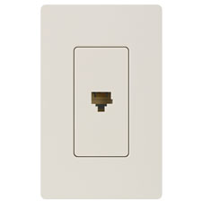 Lutron® Phone Jack - (Light Almond | Gloss)