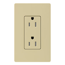 Lutron® 15 Amp Tamper-Resistant Receptacle - (Ivory | Gloss)