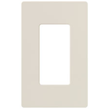 Lutron® Claro 1-Gang Wallplate - (Light Almond | Gloss)                                                                        