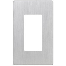 Lutron® Claro 1-Gang Wallplate - (Stainless Steel)                                                                             