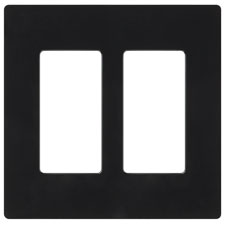 Lutron® Claro 2-Gang Wallplate - (Black | Gloss) 