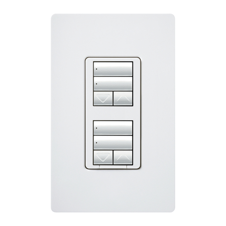 Lutron RadioRA 2 seeTouch LED+ Hybrid Keypad - Dual Group with 2 Raise/Lower 