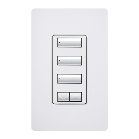 Lutron RadioRA 2 seeTouch LED+ Hybrid Keypad - Dual Group with 3 Raise/Lower