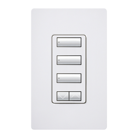 Lutron RadioRA 2 seeTouch Wall Mount Designer Keypad, 3 Button with Raise and Lower 